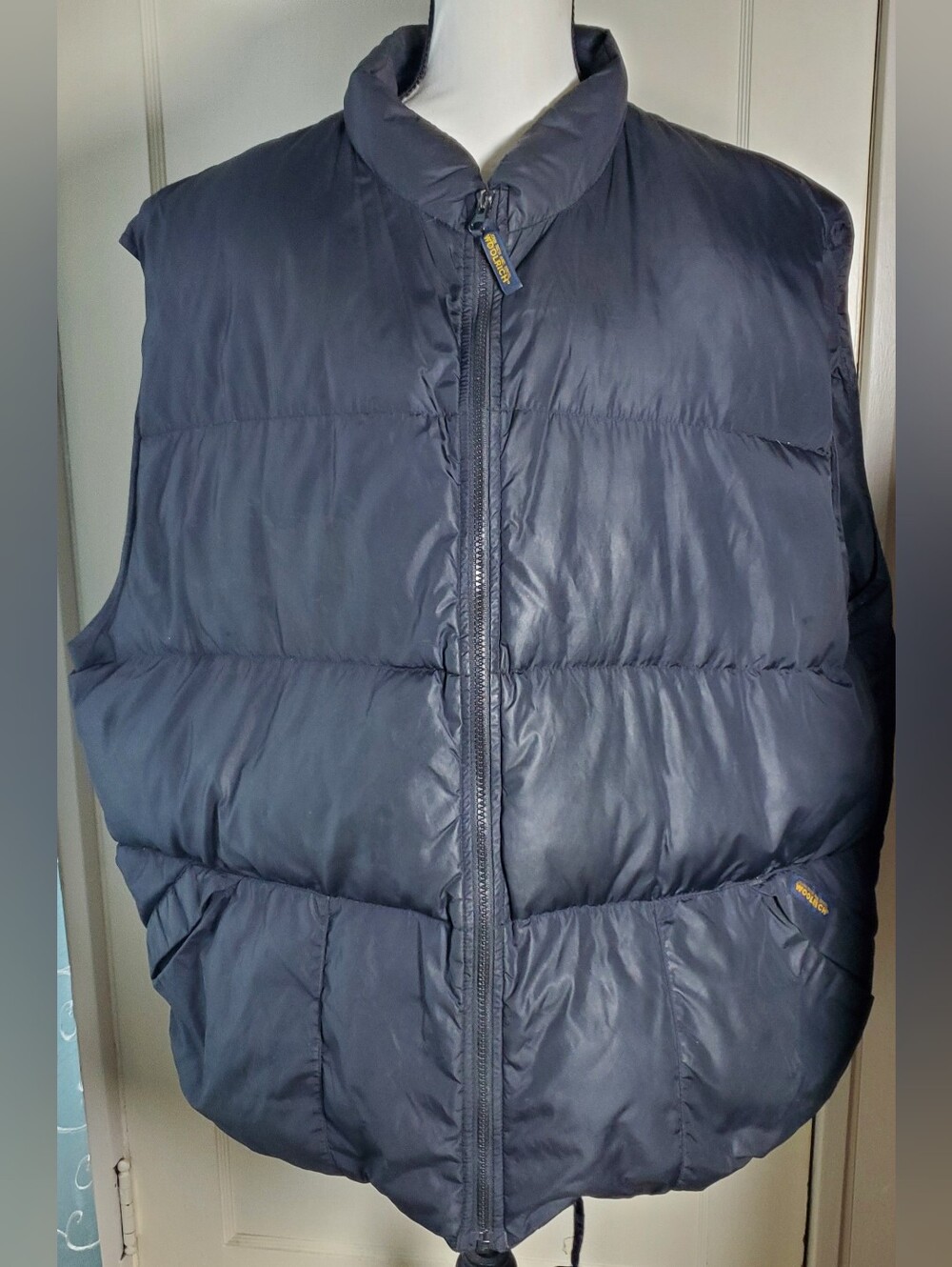 Woolrich John Rich & Bros. Black Down Filled Puffer Vest Size Mens XXL